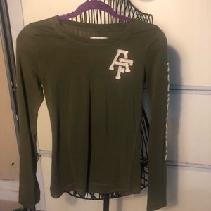 Abercrombie & Fitch long sleeve olive shirt small